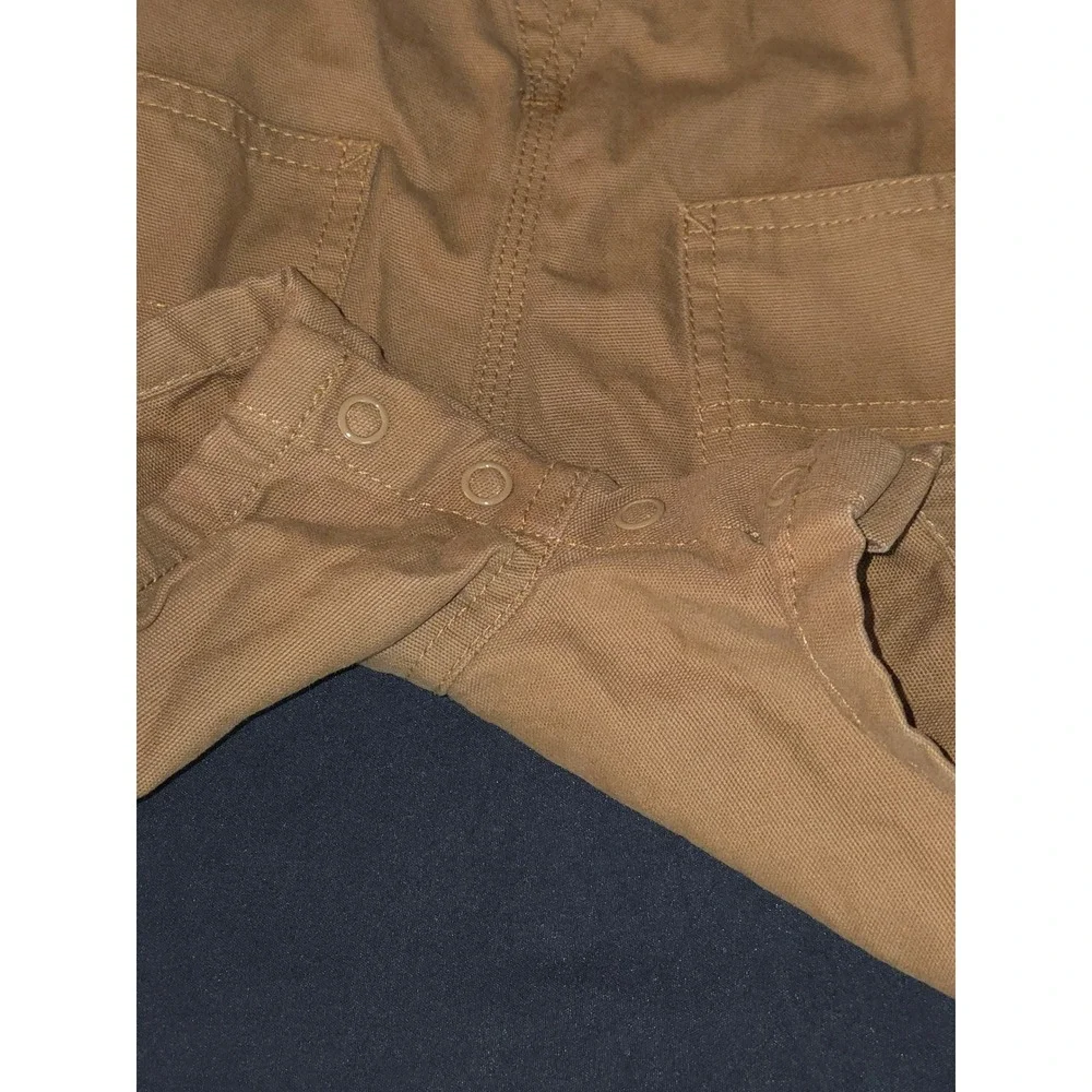 Carhartt Baby Canvas‎ Shortalls Overalls Brown Infant Kid's Size 18M